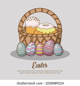 Happy easter day design