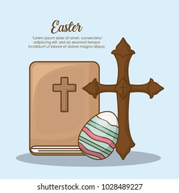 Happy easter day design