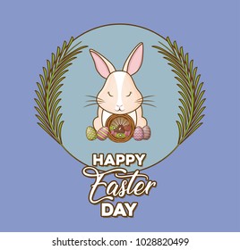Happy easter day design