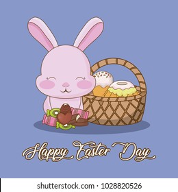 Happy easter day design