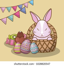 Happy easter day design