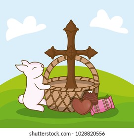 Happy easter day design