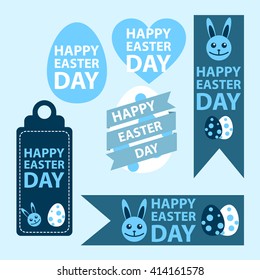 Happy easter day design illustration 12