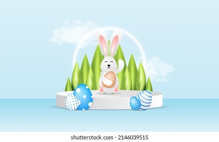 happy easter day design, suitable for templates, banners, posters, covers, invitations and others