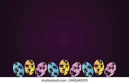 Happy Easter Day with egg background design