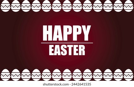 Happy Easter Day with egg stylish text design