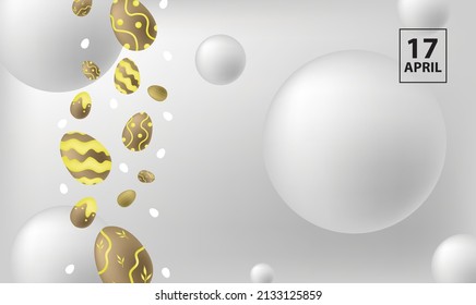 happy easter day egg wallpaper background vector holiday event drawing cartoon logo flat template