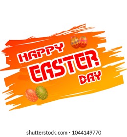 Happy Easter day, Easter eggs collection on a white background, Holiday Vector Illustration design.