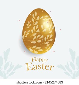 Happy Easter day. Easter Eggs Illustration