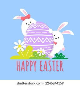 Tarjeta de felicitación por el Día de Pascua. Adecuado para el evento de Semana Santa del producto