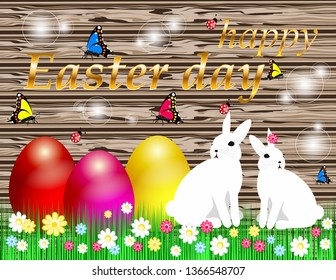 Happy Easter day greeting cards