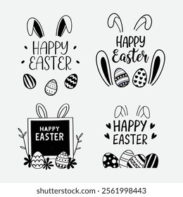 Happy easter day a Holi  art vector 