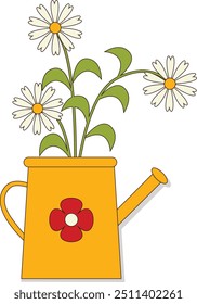 Happy Easter Day Icon with Flat Design Concept. Vector Illustration