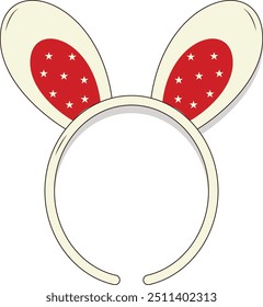 Happy Easter Day Icon with Flat Design Concept. Vector Illustration