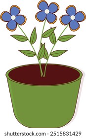 Happy Easter Day Icon in Trendy Cartoon Style. Flat Graphic Vector Illustration