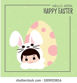 Happy Easter Day Illustration