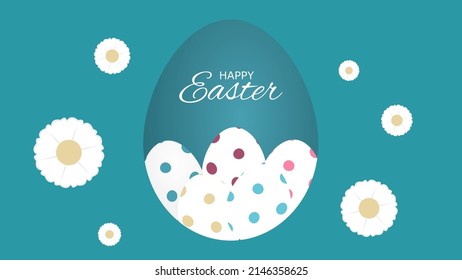 Happy Easter Day illustration. You can use this asset for background your content like as Worship, Poster, Template, Banner, Card, Social Media, Banner, Live Streaming, Presentation, Webinar anymore.