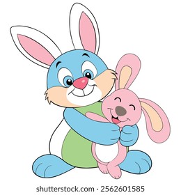 Happy Easter Day Illustrations | Modern Vector Art on Clean Background