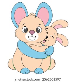 Happy Easter Day Illustrations | Modern Vector Art on Clean Background