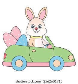 Happy Easter Day Illustrations | Modern Vector Art on Clean Background
