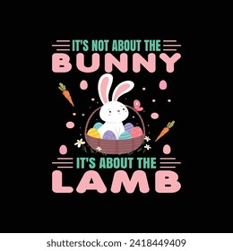 Happy Easter Day illustrations with patches for t-shirts and other uses