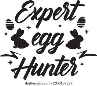Happy easter day inspirational quote with bad bunny and other objects
