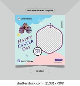 Happy Easter Day Instagram Post Template