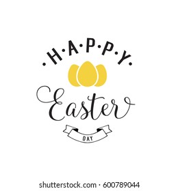 Happy Easter day lettering