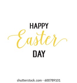 Happy Easter Day lettering