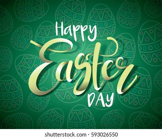 Happy Easter Day lettering Background