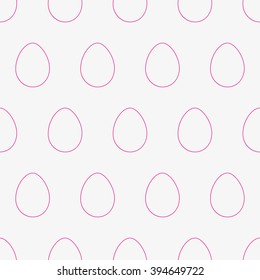 Happy Easter day. Lovely Easter eggs. Vector illustration. Seamless pattern.