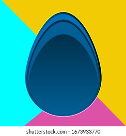 Feliz día de Pascua al estilo de papel para fondo de diseño