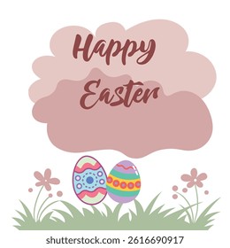 Happy Easter day  pestle color vector element design.  for banner, poster or flyer , ad, promotion, web-banner, article and seasonal projects	
