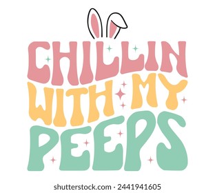 Happy Easter Day Svg,Retro t-shirt,Hoppy Easter,Cut File,Inastant Download