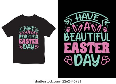 Happy Easter day t shirt design