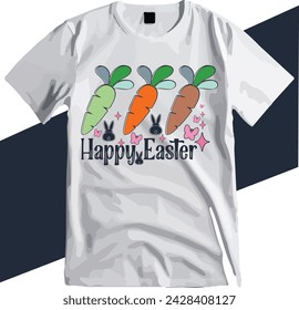 HAPPY EASTER, Happy Easter Day T Shirt Design, Easter Day Shirt