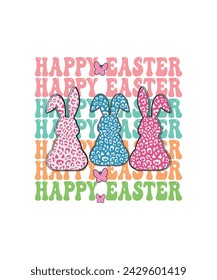 Happy Easter, Happy Easter Day T Shirt Design.