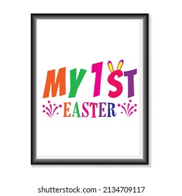 Happy Easter Day T-Shirt Design vector, Happy Easter day svg design craft for cricut