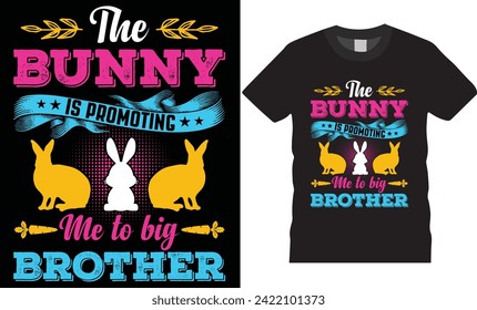 Happy Easter day Typography and colorful vector t-shirt design. Bunny
T shirt design, Funny rabbit love, Easter day t shirt design ready for Poster apparel banner card print vector and gift.
