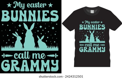 Happy Easter day Typography and colorful vector t-shirt design. Bunny
T shirt design, Funny rabbit love, Easter day t shirt design ready for Poster apparel banner card print vector and gift.
