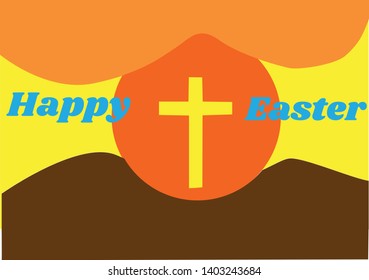 Happy Easter Day in Vector 