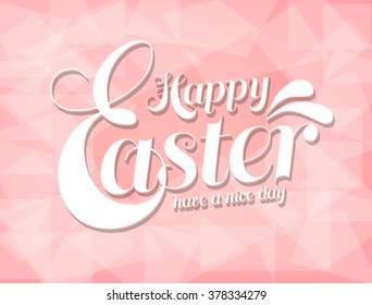Happy easter day vector