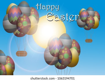 happy easter day vector eps 10