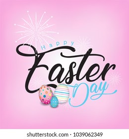 Happy Easter Day. Vector illustration.