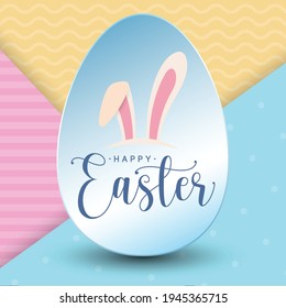 happy easter day - vector illustration