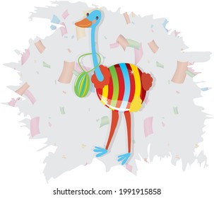 happy easter day vector illustration