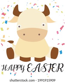 happy easter day vector illustration