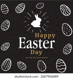 Happy Easter Day vector template