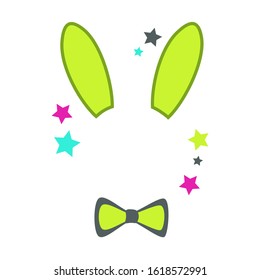 Happy Easter decor Bunny ears Cut files 