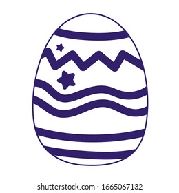 ilustración vectorial de la temporada de adornos de huevo decorativa feliz de Semana Santa